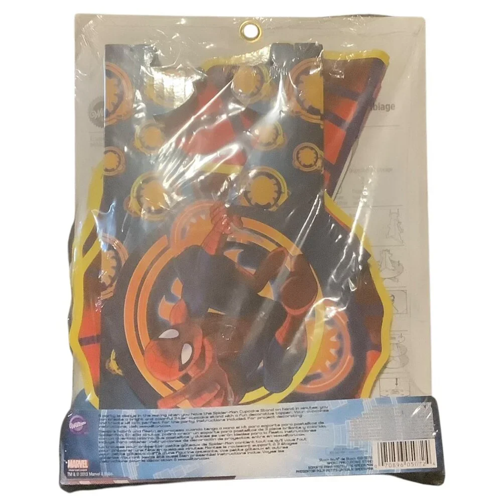 Marvel Spider-Man 3-Tier Cupcake Stand Holds 24 Cupcakes 11.75